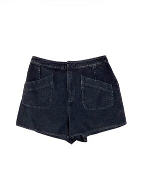 Black Corduroy Shorts
